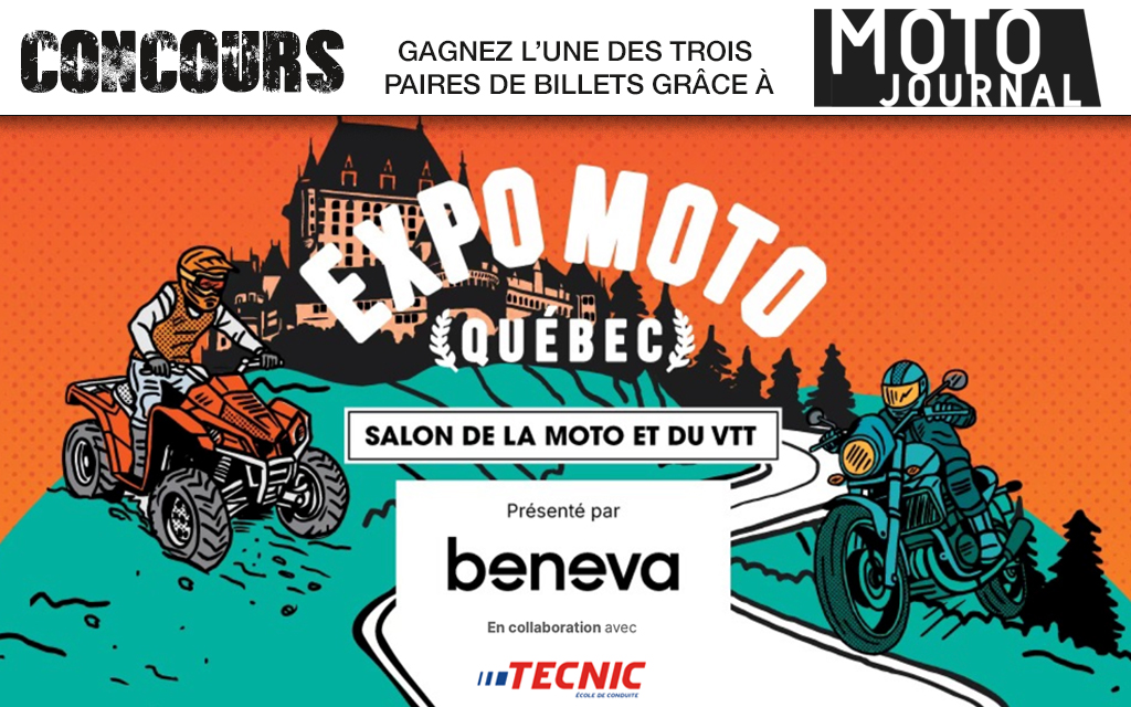 expo moto québec - tirage de l'une des trois paires de billets