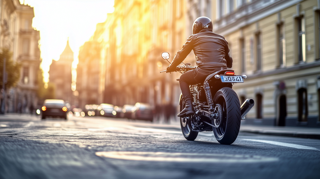 Motocycliste. Crédit photo : Vecteezy.